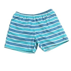 Collared Greens Men’s Swim Trunks size XL  Striped American Made 5.5” inseam